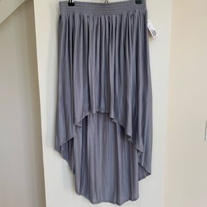 Gray high low skirt